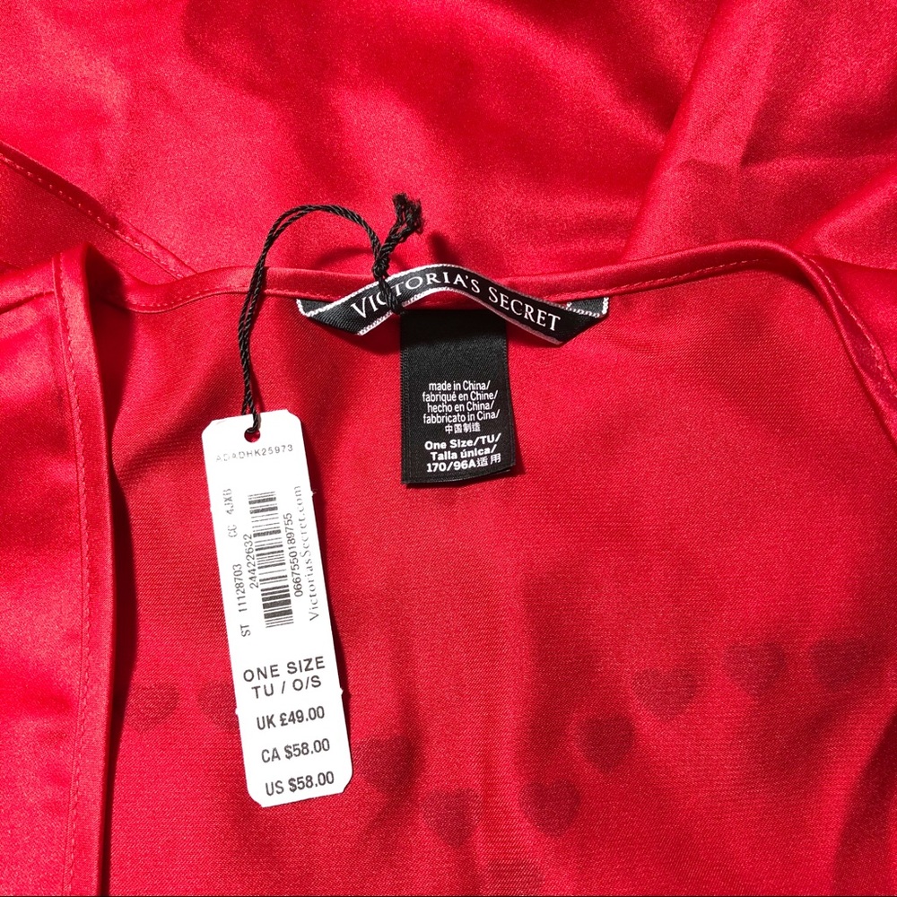NWT Victoria Secret Red Robe - Picture 4 of 5